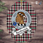 Borthwick Scottish Clan Badge Plaid Ornament Gift. Christmas Tree Ornament Borthwick Tartan Ornament,  ceramic ornament, personalized christmas ornaments, christmas tree ornaments, christmas door decorations, Plaid Ornament, Tartan Ceramic Ornament