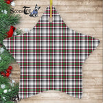 Borthwick Tartan Ornament Star Ornament, Christmas Star Decorations, ceramic ornament, Plaid Star Ceramic Ornament, Christmas Ornament Decorations Gift