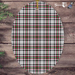 Borthwick Tartan Oval Ornaments, Christmas Tree Ornament, Plaid Christmas Ornaments, Ceramic Oval Christmas Tree Decoration, Tartan Oval Ornaments, Christmas Tree Ornament, Plaid Christmas Ornaments, Ceramic Oval Christmas Tree Decoration