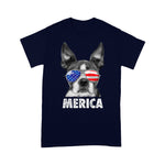 Scotstee Shop - Boston Terrier 4th of July Merica Men Women USA Flag 4th Of July Shirt