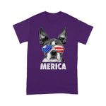 Scotstee Shop - Boston Terrier 4th of July Merica Men Women USA Flag 4th Of July Shirt