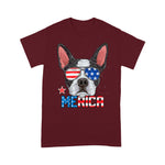 Scotstee Shop - Boston Terrier Merica 4th of July Men Boys Dog Puppy 4th Of July Shirt