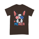 Scotstee Shop - Boston Terrier Merica 4th of July Men Boys Dog Puppy 4th Of July Shirt