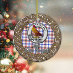 Boswell Celtic Circle Plaid Ornament Gift. Christmas Tree Ornament Cleland Clan Tartan Ornament Great Boswell Ornaments Gift - Scotstee Shop