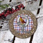 Boswell Celtic Circle Plaid Ornament Gift. Christmas Tree Ornament Cleland Clan Tartan Ornament Great Boswell Ornaments Gift - Scotstee Shop