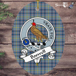 Boswell Scottish Clan Badge Plaid Ornament Gift. Christmas Tree Ornament Boswell Tartan Ornament,  ceramic ornament, personalized christmas ornaments, christmas tree ornaments, christmas door decorations, Plaid Ornament, Tartan Ceramic Ornament