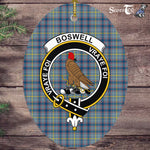 Boswell Scottish Clan Plaid Ornament Gift. Christmas Tree Ornament Boswell Clan Tartan Ornament,  ceramic ornament, personalized christmas ornaments, christmas tree ornaments, christmas door decorations, Plaid Ornament, Tartan Ceramic Ornament