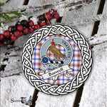 Boswell Scottish Clan Tartan Crest Badge Plaid Ornament Gift. Christmas Tree Ornament Cleland Clan Tartan Ornament Great Boswell Ornaments Gift