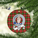 Boyd Scottish Clan Badge Plaid Ornament Gift. Christmas Tree Ornament Boyd Clan Tartan Ornament Great Christmas Ornaments Gift - Scotstee Shop