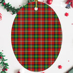 Boyd Tartan Oval Ornaments, Christmas Tree Ornament, Plaid Christmas Ornaments, Ceramic Oval Christmas Tree Decoration, Tartan Oval Ornaments, Christmas Tree Ornament, Plaid Christmas Ornaments, Ceramic Oval Christmas Tree Decoration