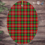 Boyd Tartan Oval Ornaments, Christmas Tree Ornament, Plaid Christmas Ornaments, Ceramic Oval Christmas Tree Decoration, Tartan Oval Ornaments, Christmas Tree Ornament, Plaid Christmas Ornaments, Ceramic Oval Christmas Tree Decoration