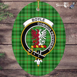 Boyle Scottish Clan Plaid Ornament Gift. Christmas Tree Ornament Boyle Clan Tartan Ornament,  ceramic ornament, personalized christmas ornaments, christmas tree ornaments, christmas door decorations, Plaid Ornament, Tartan Ceramic Ornament