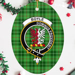 Boyle Scottish Clan Plaid Ornament Gift. Christmas Tree Ornament Boyle Clan Tartan Ornament,  ceramic ornament, personalized christmas ornaments, christmas tree ornaments, christmas door decorations, Plaid Ornament, Tartan Ceramic Ornament