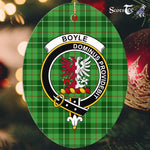 Boyle Scottish Clan Plaid Ornament Gift. Christmas Tree Ornament Boyle Clan Tartan Ornament,  ceramic ornament, personalized christmas ornaments, christmas tree ornaments, christmas door decorations, Plaid Ornament, Tartan Ceramic Ornament