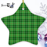 Boyle Tartan Ornament Star Ornament, Christmas Star Decorations, ceramic ornament, Plaid Star Ceramic Ornament, Christmas Ornament Decorations Gift