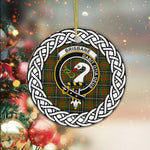 Brisbane Scottish Clan Tartan Crest Badge Plaid Ornament Gift. Christmas Tree Ornament Brisbane Clan Tartan Ornament,  ceramic ornament, personalized christmas ornaments, christmas tree ornaments, christmas door decorations, Plaid Ornament, Tartan Ceramic Ornament