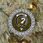 Brisbane Scottish Clan Tartan Crest Badge Plaid Ornament Gift. Christmas Tree Ornament Brisbane Clan Tartan Ornament,  ceramic ornament, personalized christmas ornaments, christmas tree ornaments, christmas door decorations, Plaid Ornament, Tartan Ceramic Ornament