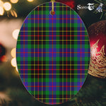 Brodie Hunting Tartan Oval Ornaments, Christmas Tree Ornament, Plaid Christmas Ornaments, Ceramic Oval Christmas Tree Decoration, Tartan Oval Ornaments, Christmas Tree Ornament, Plaid Christmas Ornaments, Ceramic Oval Christmas Tree Decoration