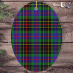 Brodie Hunting Tartan Oval Ornaments, Christmas Tree Ornament, Plaid Christmas Ornaments, Ceramic Oval Christmas Tree Decoration, Tartan Oval Ornaments, Christmas Tree Ornament, Plaid Christmas Ornaments, Ceramic Oval Christmas Tree Decoration