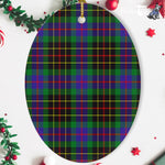 Brodie Hunting Tartan Oval Ornaments, Christmas Tree Ornament, Plaid Christmas Ornaments, Ceramic Oval Christmas Tree Decoration, Tartan Oval Ornaments, Christmas Tree Ornament, Plaid Christmas Ornaments, Ceramic Oval Christmas Tree Decoration
