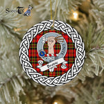 Brodie Scottish Clan Tartan Crest Badge Plaid Ornament Gift. Christmas Tree Ornament Brodie Clan Tartan Ornament Great Boyd Ornaments Gift
