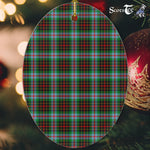 Brodie Tartan Oval Ornaments, Christmas Tree Ornament, Plaid Christmas Ornaments, Ceramic Oval Christmas Tree Decoration, Tartan Oval Ornaments, Christmas Tree Ornament, Plaid Christmas Ornaments, Ceramic Oval Christmas Tree Decoration