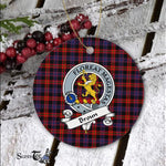 Broun Scottish Clan Badge Plaid Ornament Gift. Christmas Tree Ornament Broun Clan Tartan Ornament Great Christmas Ornaments Gift - Scotstee Shop