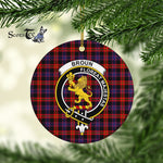 Broun Scottish Clan Plaid Ornament Gift. Christmas Tree Ornament Broun Clan Tartan Ornament Great Christmas Ornaments Gift - Scotstee Shop