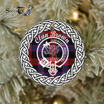 Brown Scottish Clan Tartan Crest Badge Plaid Ornament Gift. Christmas Tree Ornament Brodie Clan Tartan Ornament,  ceramic ornament, personalized christmas ornaments, christmas tree ornaments, christmas door decorations, Plaid Ornament, Tartan Ceramic Ornament
