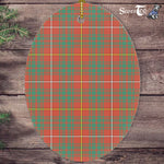Bruce Ancient Tartan Oval Ornaments, Christmas Tree Ornament, Plaid Christmas Ornaments, Ceramic Oval Christmas Tree Decoration, Tartan Oval Ornaments, Christmas Tree Ornament, Plaid Christmas Ornaments, Ceramic Oval Christmas Tree Decoration
