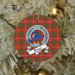 Bruce Scottish Clan Badge Plaid Ornament Gift. Christmas Tree Ornament Bruce Clan Tartan Ornament Great Christmas Ornaments Gift - Scotstee Shop
