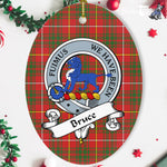 Bruce Scottish Clan Badge Plaid Ornament Gift. Christmas Tree Ornament Bruce Tartan Ornament,  ceramic ornament, personalized christmas ornaments, christmas tree ornaments, christmas door decorations, Plaid Ornament, Tartan Ceramic Ornament