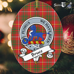 Bruce Scottish Clan Badge Plaid Ornament Gift. Christmas Tree Ornament Bruce Tartan Ornament,  ceramic ornament, personalized christmas ornaments, christmas tree ornaments, christmas door decorations, Plaid Ornament, Tartan Ceramic Ornament