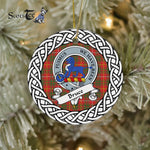 Bruce Scottish Clan Tartan Crest Badge Plaid Ornament Gift. Christmas Tree Ornament Brodie Clan Tartan Ornament,  ceramic ornament, personalized christmas ornaments, christmas tree ornaments, christmas door decorations, Plaid Ornament, Tartan Ceramic Ornament