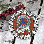 Bruce Scottish Clan Tartan Crest Badge Plaid Ornament Gift. Christmas Tree Ornament Brodie Clan Tartan Ornament,  ceramic ornament, personalized christmas ornaments, christmas tree ornaments, christmas door decorations, Plaid Ornament, Tartan Ceramic Ornament