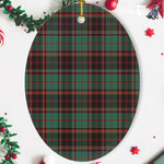 Buchan Ancient Tartan Oval Ornaments, Christmas Tree Ornament, Plaid Christmas Ornaments, Ceramic Oval Christmas Tree Decoration, Tartan Oval Ornaments, Christmas Tree Ornament, Plaid Christmas Ornaments, Ceramic Oval Christmas Tree Decoration