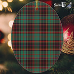 Buchan Ancient Tartan Oval Ornaments, Christmas Tree Ornament, Plaid Christmas Ornaments, Ceramic Oval Christmas Tree Decoration, Tartan Oval Ornaments, Christmas Tree Ornament, Plaid Christmas Ornaments, Ceramic Oval Christmas Tree Decoration