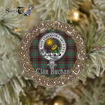 Buchan Celtic Circle Plaid Ornament Gift. Christmas Tree Ornament Brodie Clan Tartan Ornament Great Christmas Ornaments Gift - Scotstee Shop