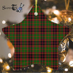 Buchan Modern Tartan Ornament Star Ornament, Christmas Star Decorations, ceramic ornament, Plaid Star Ceramic Ornament, Christmas Ornament Decorations Gift
