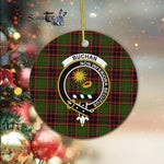 Buchan Scottish Clan Badge Plaid Ornament Gift. Christmas Tree Ornament Buchan Clan Tartan Ornament Great Christmas Ornaments Gift - Scotstee Shop