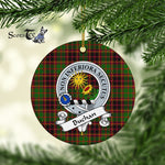 Buchan Scottish Clan Badge Plaid Ornament Gift. Christmas Tree Ornament Buchan Clan Tartan Ornament Great Christmas Ornaments Gift - Scotstee Shop
