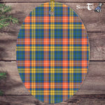 Buchanan Ancient Tartan Oval Ornaments, Christmas Tree Ornament, Plaid Christmas Ornaments, Ceramic Oval Christmas Tree Decoration, Tartan Oval Ornaments, Christmas Tree Ornament, Plaid Christmas Ornaments, Ceramic Oval Christmas Tree Decoration