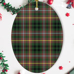 Buchanan Hunting Tartan Oval Ornaments, Christmas Tree Ornament, Plaid Christmas Ornaments, Ceramic Oval Christmas Tree Decoration, Tartan Oval Ornaments, Christmas Tree Ornament, Plaid Christmas Ornaments, Ceramic Oval Christmas Tree Decoration