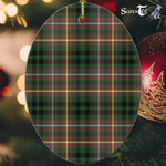 Buchanan Hunting Tartan Oval Ornaments, Christmas Tree Ornament, Plaid Christmas Ornaments, Ceramic Oval Christmas Tree Decoration, Tartan Oval Ornaments, Christmas Tree Ornament, Plaid Christmas Ornaments, Ceramic Oval Christmas Tree Decoration