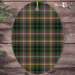 Buchanan Hunting Tartan Oval Ornaments, Christmas Tree Ornament, Plaid Christmas Ornaments, Ceramic Oval Christmas Tree Decoration, Tartan Oval Ornaments, Christmas Tree Ornament, Plaid Christmas Ornaments, Ceramic Oval Christmas Tree Decoration