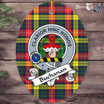 Buchanan Scottish Clan Badge Plaid Ornament Gift. Christmas Tree Ornament Buchanan Tartan Ornament,  ceramic ornament, personalized christmas ornaments, christmas tree ornaments, christmas door decorations, Plaid Ornament, Tartan Ceramic Ornament