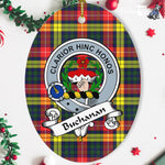 Buchanan Scottish Clan Badge Plaid Ornament Gift. Christmas Tree Ornament Buchanan Tartan Ornament,  ceramic ornament, personalized christmas ornaments, christmas tree ornaments, christmas door decorations, Plaid Ornament, Tartan Ceramic Ornament