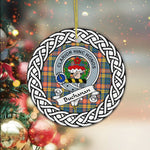 Buchanan Scottish Clan Tartan Crest Badge Plaid Ornament Gift. Christmas Tree Ornament Brodie Clan Tartan Ornament,  ceramic ornament, personalized christmas ornaments, christmas tree ornaments, christmas door decorations, Plaid Ornament, Tartan Ceramic Ornament