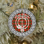 Burns Scottish Clan Tartan Crest Badge Plaid Ornament Gift. Christmas Tree Ornament Burns Clan Tartan Ornament,  ceramic ornament, personalized christmas ornaments, christmas tree ornaments, christmas door decorations, Plaid Ornament, Tartan Ceramic Ornament