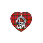 Butter Scottish Clan Badge Plaid Christmas Ornaments Gift Heart Ornament Butter Clan Tartan Ornaments, Plaid Ornament, christmas Ornament, plaid christmas ornament